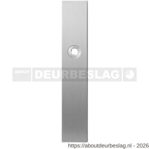 GPF Bouwbeslag RVS GPF1100.25L blind langschild gatdeel rechthoekig 218x40x8,5 mm blind linkswijzend RVS geborsteld - R21004249 - afbeelding 1