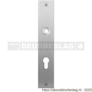 GPF Bouwbeslag RVS GPF1100.26L/R PC72 plaatschild rechthoekig zonder veer 220x40x2 mm PC72 links-rechtswijzend RVS geborsteld - R21004022 - afbeelding 1