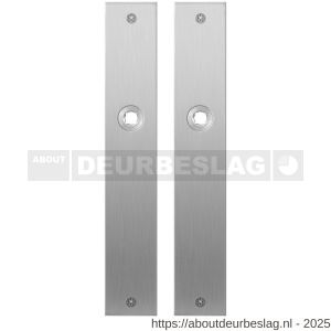 GPF Bouwbeslag RVS GPF1100.27 blind plaatschild rechthoekig zonder veer 240x40x2 mm blind RVS geborsteld - R21004362 - afbeelding 1