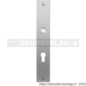 GPF Bouwbeslag RVS GPF1100.27L/R PC72 plaatschild rechthoekig zonder veer 240x40x2 mm PC72 links-rechtswijzend RVS geborsteld - R21004029 - afbeelding 1