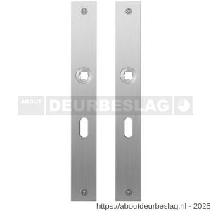 GPF Bouwbeslag RVS GPF1100.28 BB56 plaatschild rechthoekig zonder veer 240x30x2 mm BB56 RVS geborsteld - R21004371 - afbeelding 1