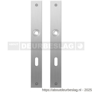 GPF Bouwbeslag RVS GPF1100.28 BB72 plaatschild rechthoekig zonder veer 240x30x2 mm BB72 RVS geborsteld - R21004369 - afbeelding 1
