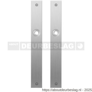 GPF Bouwbeslag RVS GPF1100.28 blind plaatschild rechthoekig zonder veer 240x30x2 mm blind RVS geborsteld - R21004372 - afbeelding 1