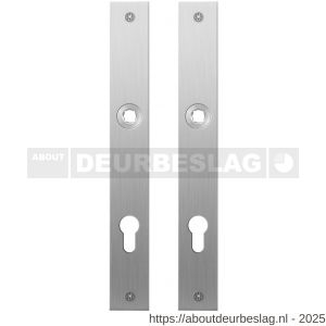 GPF Bouwbeslag RVS GPF1100.28 PC85 plaatschild rechthoekig zonder veer 240x30x2 mm PC85 RVS geborsteld - R21004366 - afbeelding 1