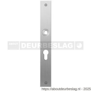 GPF Bouwbeslag RVS GPF1100.28L/R PC55 plaatschild rechthoekig zonder veer 240x30x2 mm PC55 links-rechtswijzend RVS geborsteld - R21004035 - afbeelding 1