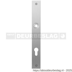 GPF Bouwbeslag RVS GPF1100.28L/R PC85 plaatschild rechthoekig zonder veer 240x30x2 mm PC85 links-rechtswijzend RVS geborsteld - R21004037 - afbeelding 1