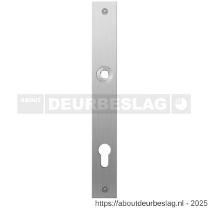 GPF Bouwbeslag RVS GPF1100.28L/R PC92 plaatschild rechthoekig zonder veer 240x30x2 mm PC92 links-rechtswijzend RVS geborsteld - R21004038 - afbeelding 1