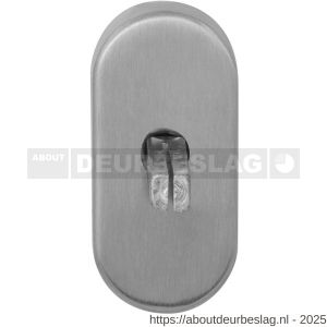 GPF Bouwbeslag RVS GPF1100.30EL draaikiepmechanisme ovaal 65x30x12 mm met stift binnenzijde 40 mm RVS geborsteld - R21008117 - afbeelding 1