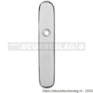 GPF Bouwbeslag RVS GPF1100.60 blind langschild afgerond enkelverend 218x40x8,5 mm blind RVS gepolijst - R21004277 - afbeelding 1