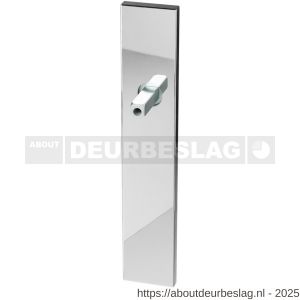 GPF Bouwbeslag RVS GPF1100.65.442 PC72 langschild gatdeel rechthoekig 220x40x8m mm PC72 met vastgelaste knopvastzetter RVS gepolijst - R21016696 - afbeelding 1