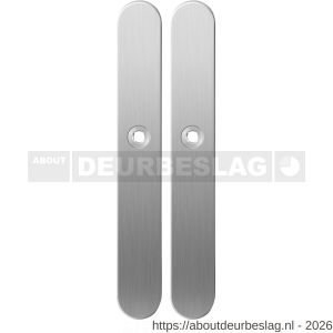 GPF Bouwbeslag RVS GPF1100.70 XL blind langschild XL afgerond enkelverend 282x40x8,5 mm blind RVS geborsteld - R21004040 - afbeelding 1