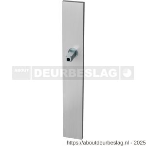 GPF Bouwbeslag RVS GPF1100.75.442 XL PC72 langschild gatdeel XL rechthoekig 282x40x8,5 mm PC72 met vastgelaste knopvastzetter RVS geborsteld - R21016691 - afbeelding 1