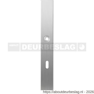 GPF Bouwbeslag RVS GPF1100.75L XL BB72 langschild gatdeel XL rechthoekig 282x40x8,5 mm BB72 linkswijzend RVS geborsteld - R21004086 - afbeelding 1