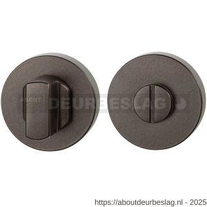 GPF Bouwbeslag Anastasius GPF1100.A1.0910 toiletgarnituur rond 50x8 mm stift 8 mm grote knop Dark blend - R21011393 - afbeelding 1