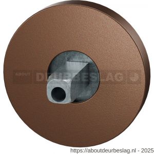 GPF Bouwbeslag Anastasius GPF1100.A2.0400 rozet rond 50x8 mm met vastgelaste knopvastzetter Bronze blend - R21013108 - afbeelding 1