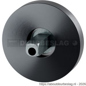 GPF Bouwbeslag PVD GPF1100.P1.0400 rozet rond 50x8 mm met vastgelaste knopvastzetter PVD antraciet - R21019984 - afbeelding 1