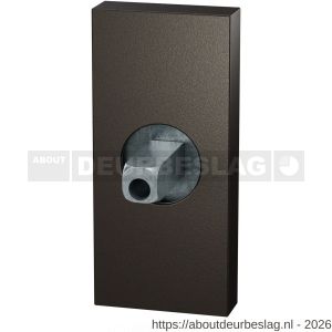 GPF Bouwbeslag Anastasius GPF1101.A1.0400 rechthoekig Click rozet 70x32x10 mm met vastgelaste knopvastzetter Dark blend - R21016818 - afbeelding 1