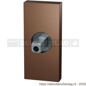 GPF Bouwbeslag Anastasius GPF1101.A2.0400 rechthoekig Click rozet 70x32x10 mm met vastgelaste knopvastzetter Bronze blend - R21016819 - afbeelding 1