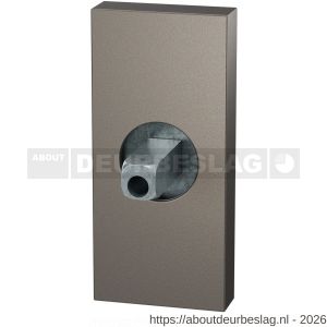 GPF Bouwbeslag Anastasius GPF1101.A3.0400 rechthoekig Click rozet 70x32x10 mm met vastgelaste knopvastzetter Mocca blend - R21016820 - afbeelding 1