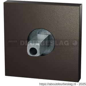 GPF Bouwbeslag Anastasius GPF1102.A1.0400 rozet vierkant 50x50x8 mm met vastgelaste knopvastzetter Dark blend - R21012690 - afbeelding 1