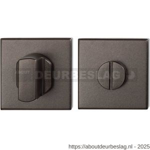 GPF Bouwbeslag Anastasius GPF1102.A1.0910 toiletgarnituur vierkant 50x50x8 mm stift 8 mm grote knop Dark blend - R21011394 - afbeelding 1