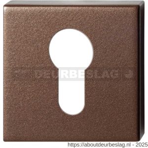 GPF Bouwbeslag Anastasius GPF1102.A2.0902 cilinderrozet vierkant 50x50x8 mm Bronze blend - R21011326 - afbeelding 1