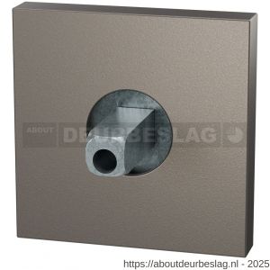 GPF Bouwbeslag Anastasius GPF1102.A3.0400 rozet vierkant 50x50x8 mm met vastgelaste knopvastzetter Mocca blend - R21012692 - afbeelding 1