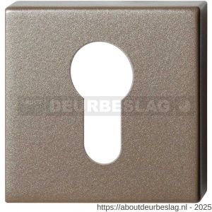GPF Bouwbeslag Anastasius GPF1102.A3.0902 cilinderrozet vierkant 50x50x8 mm Mocca blend - R21011327 - afbeelding 1
