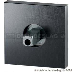 GPF Bouwbeslag PVD GPF1102.P1.0400 rozet vierkant 50x8 mm met vastgelaste knopvastzetter PVD antraciet - R21019990 - afbeelding 1