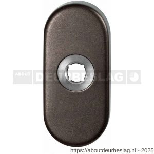 GPF Bouwbeslag Anastasius GPF1104.A1 L click rozet ovaal 70x32x10 mm linksdraaiend Dark blend - R21016717 - afbeelding 1