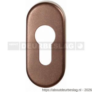 GPF Bouwbeslag Anastasius GPF1104.A2 cilinderrozet ovaal 70x32x10 mm Bronze blend - R21019993 - afbeelding 1