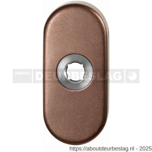 GPF Bouwbeslag Anastasius GPF1104.A2 R ovaal click rozet 70x32x10 mm rechtsdraaiend Bronze blend - R21016712 - afbeelding 1