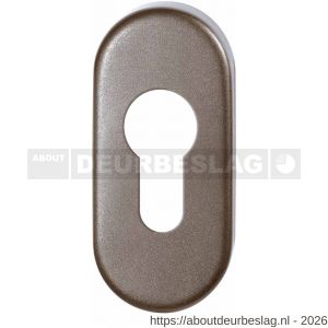 GPF Bouwbeslag Anastasius GPF1104.A3 cilinderrozet ovaal 70x32x10 mm Mocca blend - R21019994 - afbeelding 1