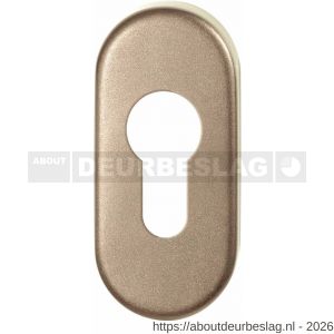 GPF Bouwbeslag Anastasius GPF1104.A4 cilinderrozet ovaal 70x32x10 mm Champagne blend - R21019995 - afbeelding 1