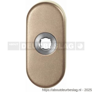 GPF Bouwbeslag Anastasius GPF1104.A4 R ovaal click rozet 70x32x10 mm rechtsdraaiend Champagne blend - R21016715 - afbeelding 1