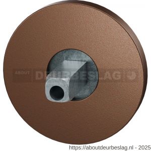 GPF Bouwbeslag Anastasius GPF1105.A2.0400 rozet rond 50x6 mm met vastgelaste knopvastzetter Bronze blend - R21013112 - afbeelding 1