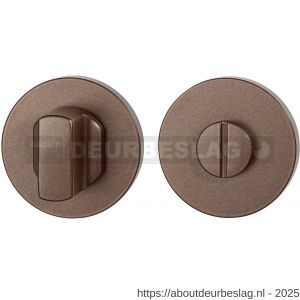 GPF Bouwbeslag Anastasius GPF1105.A2.0910 toiletgarnituur 50x6 mm stift 8 mm grote knop Bronze blend - R21011398 - afbeelding 1