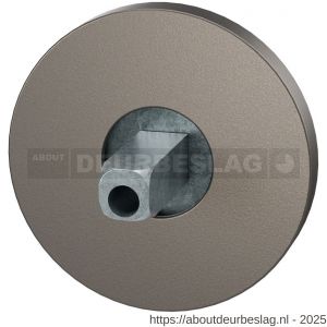 GPF Bouwbeslag Anastasius GPF1105.A3.0400 rozet rond 50x6 mm met vastgelaste knopvastzetter Mocca blend - R21013113 - afbeelding 1