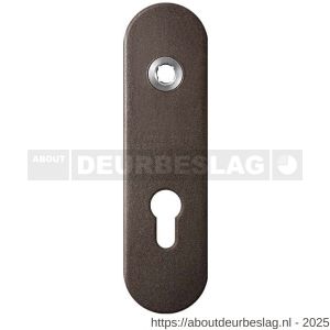 GPF Bouwbeslag Anastasius GPF1110.A1L PC72 kortschild gatdeel afgerond 169x46x8,5 mm PC72 linkswijzend Dark blend - R21012435 - afbeelding 1