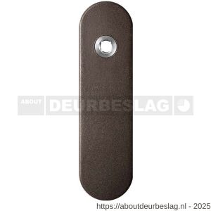 GPF Bouwbeslag Anastasius GPF1110.A1R blind kortschild gatdeel afgerond 169x46x8,5 mm blind rechtsdraaiend Dark blend - R21012436 - afbeelding 1