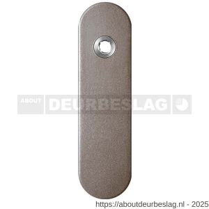 GPF Bouwbeslag Anastasius GPF1110.A3L blind kortschild gatdeel afgerond 169x46x8,5 mm blind linkswijzend Mocca blend - R21012464 - afbeelding 1
