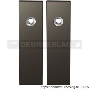 GPF Bouwbeslag Anastasius GPF1115.A1 blind kortschild rechthoekig enkelverend 169x46x8,5 mm blind Dark blend - R21012492 - afbeelding 1
