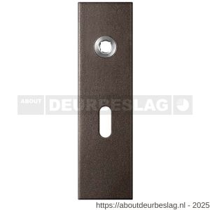 GPF Bouwbeslag Anastasius GPF1115.A1L BB56 kortschild gatdeel rechthoekig 169x46x8,5 mm BB56 linkswijzend Dark blend - R21012497 - afbeelding 1
