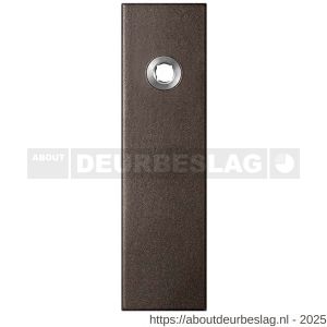 GPF Bouwbeslag Anastasius GPF1115.A1R blind kortschild gatdeel rechthoekig 169x46x8,5 mm blind rechtsdraaiend Dark blend - R21012500 - afbeelding 1