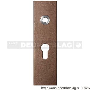 GPF Bouwbeslag Anastasius GPF1115.A2L PC55 kortschild gatdeel rechthoekig 169x46x8,5 mm PC55 linkswijzend Bronze blend - R21012514 - afbeelding 1