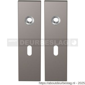 GPF Bouwbeslag Anastasius GPF1115.A3 BB56 kortschild rechthoekig enkelverend 169x46x8,5 mm BB56 Mocca blend - R21012525 - afbeelding 1