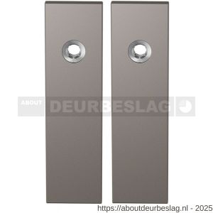 GPF Bouwbeslag Anastasius GPF1115.A3 blind kortschild rechthoekig enkelverend 169x46x8,5 mm blind Mocca blend - R21012524 - afbeelding 1