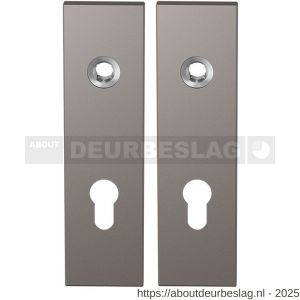 GPF Bouwbeslag Anastasius GPF1115.A3 PC72 kortschild rechthoekig enkelverend 169x46x8,5 mm PC72 Mocca blend - R21012527 - afbeelding 1
