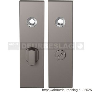 GPF Bouwbeslag Anastasius GPF1115.A3 WC63/8 groot kortschild rechthoekig enkelverend 169x46x8,5 mm WC63/8 grote deurknop Mocca blend - R21012538 - afbeelding 1