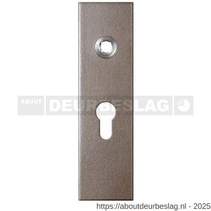 GPF Bouwbeslag Anastasius GPF1115.A3L PC55 kortschild gatdeel rechthoekig 169x46x8,5 mm PC55 linkswijzend Mocca blend - R21012530 - afbeelding 1